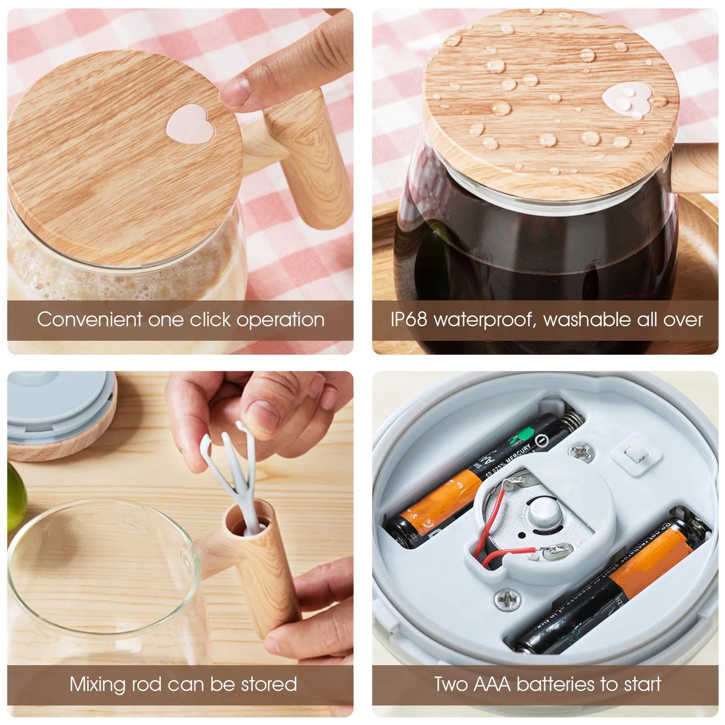 EvoBlend Self Stirring Frothing Mug - Automated & Rechargeable