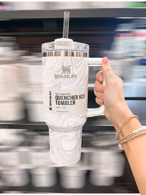 Stanley 1.20 L | Grey Swirl The Quencher H2.0 FlowState™ Tumbler | 40 OZ (Special Edition )