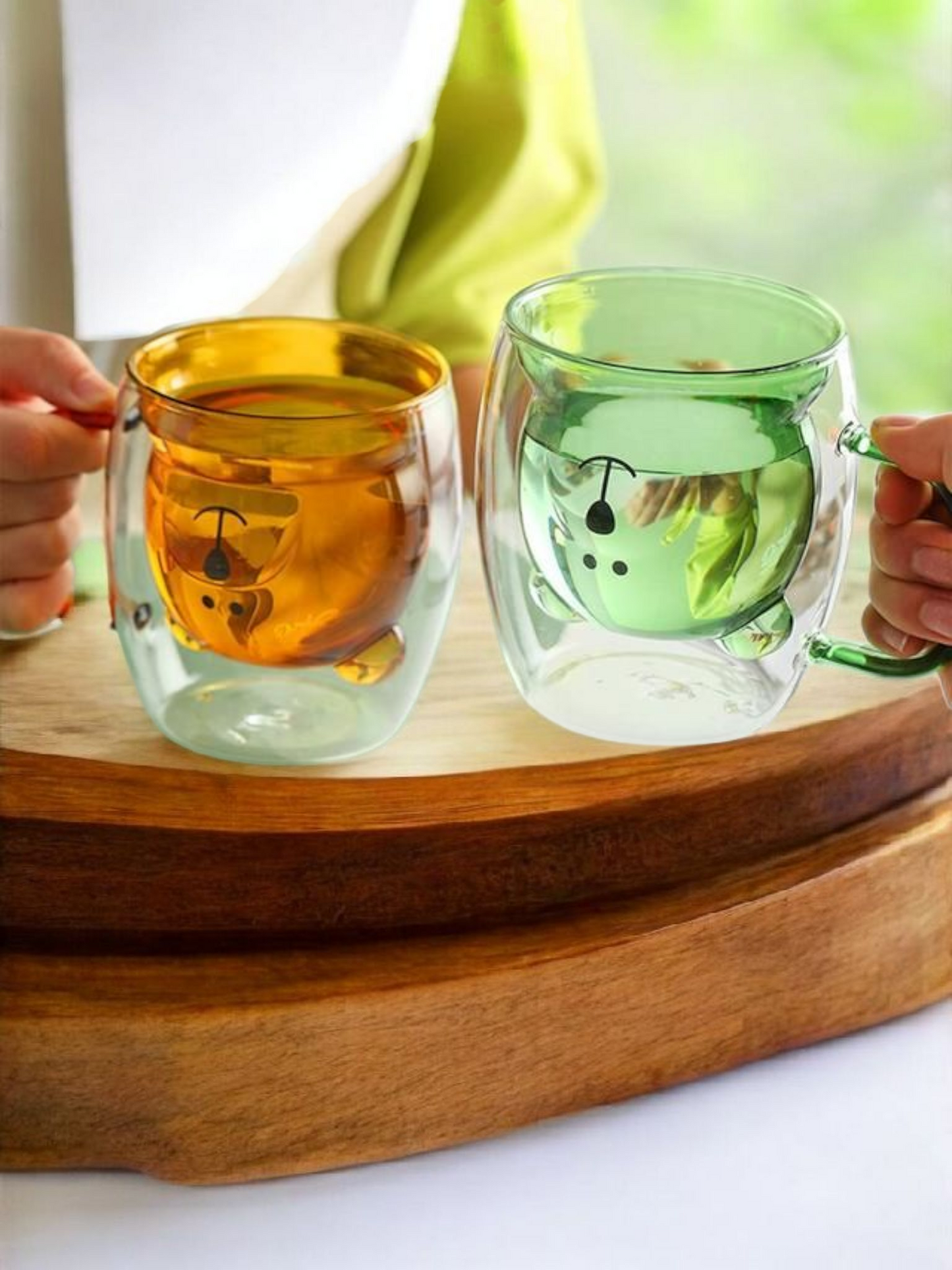 BrewTeddy Double Wall Glass Mug