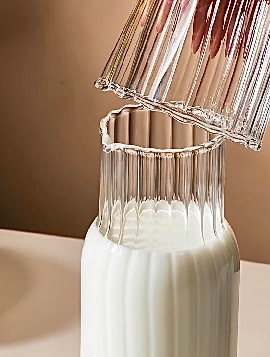 Glass and Pitcher Carafe Set 2 in 1