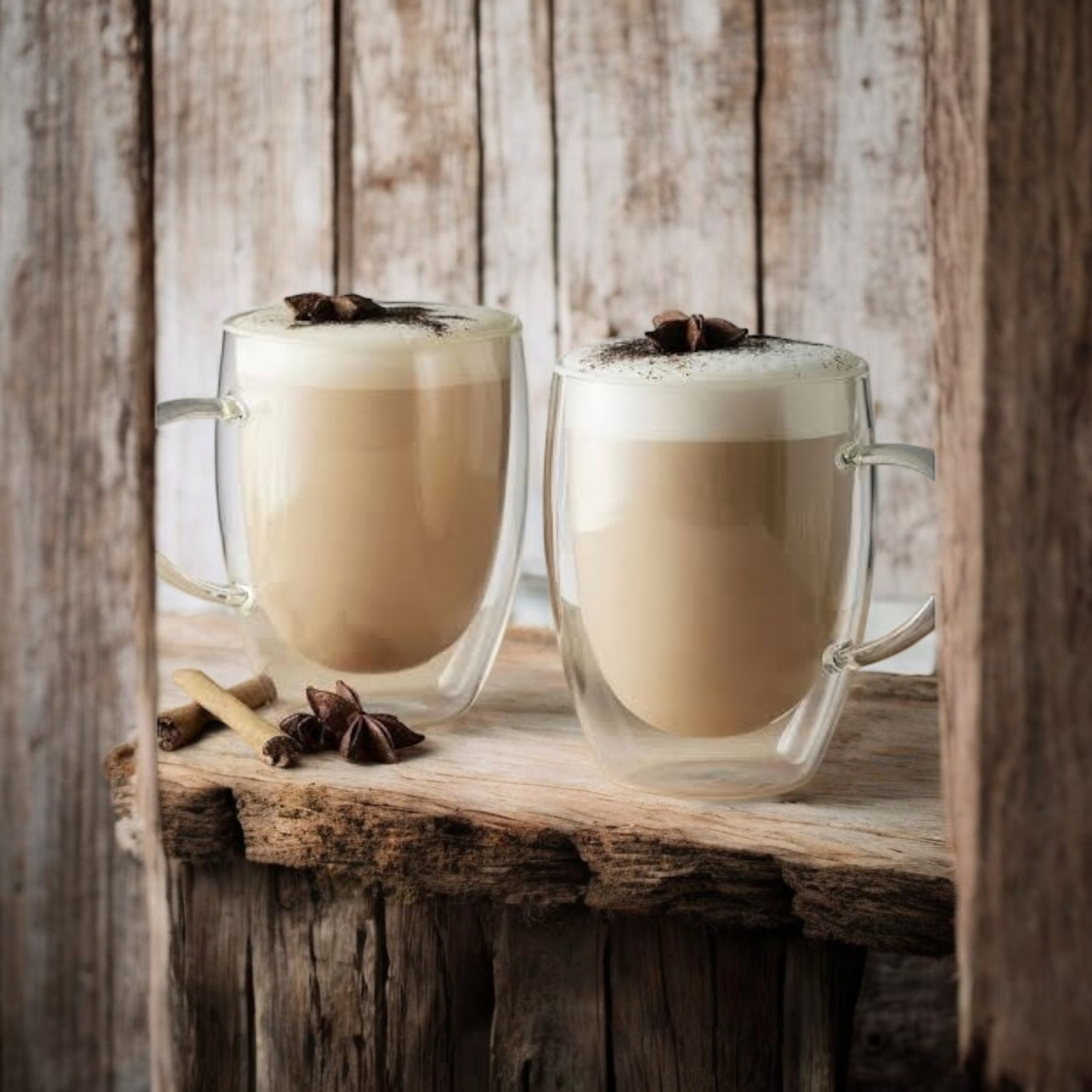 Double Wall Tea & Coffee Glass Mug - 350 ML