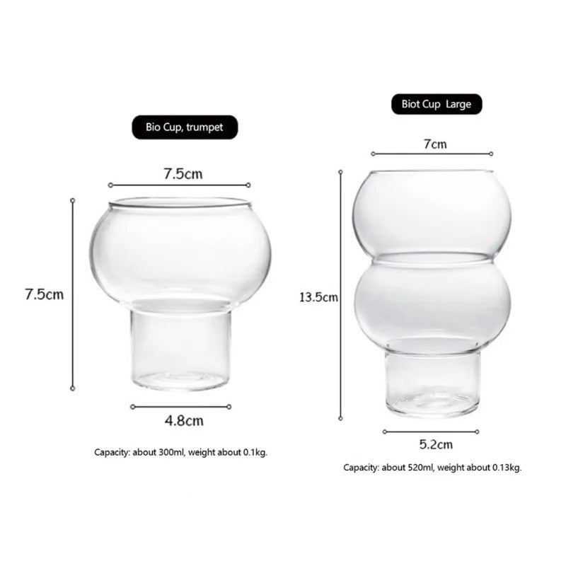 Double Bubble Bounty Glass Cup