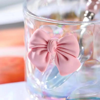 Lavender Lush Glass with Lavander Bow