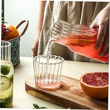 Glass and Pitcher Carafe Set 2 in 1