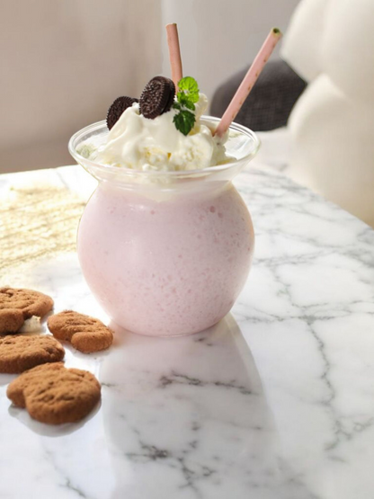 FroyoFlair Glass Cup Bowl for Sundae Ice cream, Smoothies, Milkshake Dessert