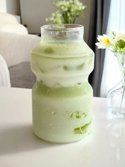 Aura Glass with Glass Straw