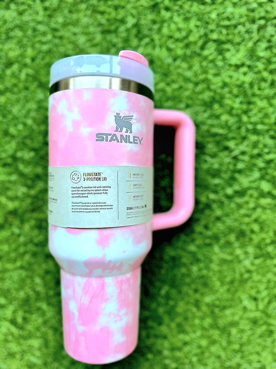 NWT NOT YET RELEASED Stanley Quencher H2.0 FlowState Tumbler 40oz, Peach hotsell Tie Dye