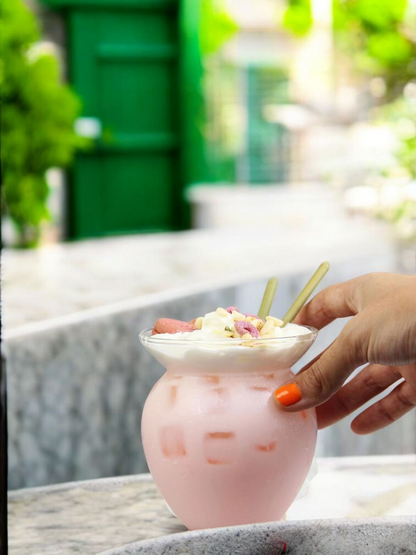 FroyoFlair Glass Cup Bowl for Sundae Ice cream, Smoothies, Milkshake Dessert