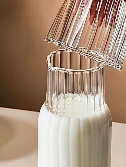 Glass and Pitcher Carafe Set 2 in 1