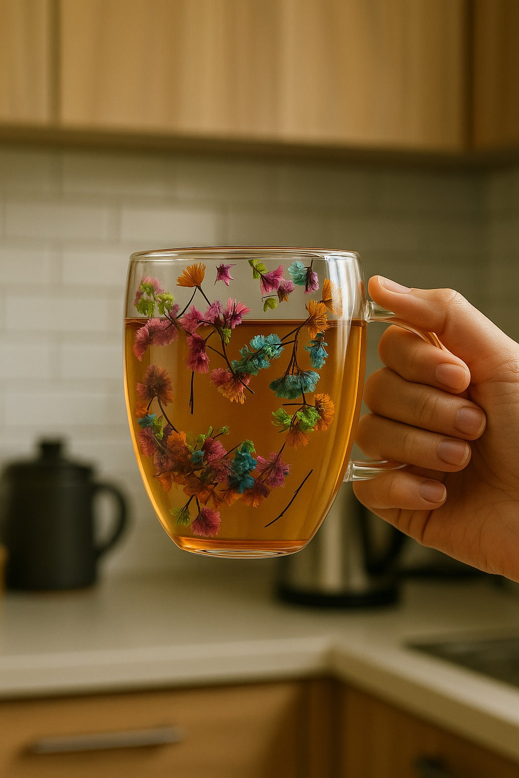Tea Blossom Double Wall Mug