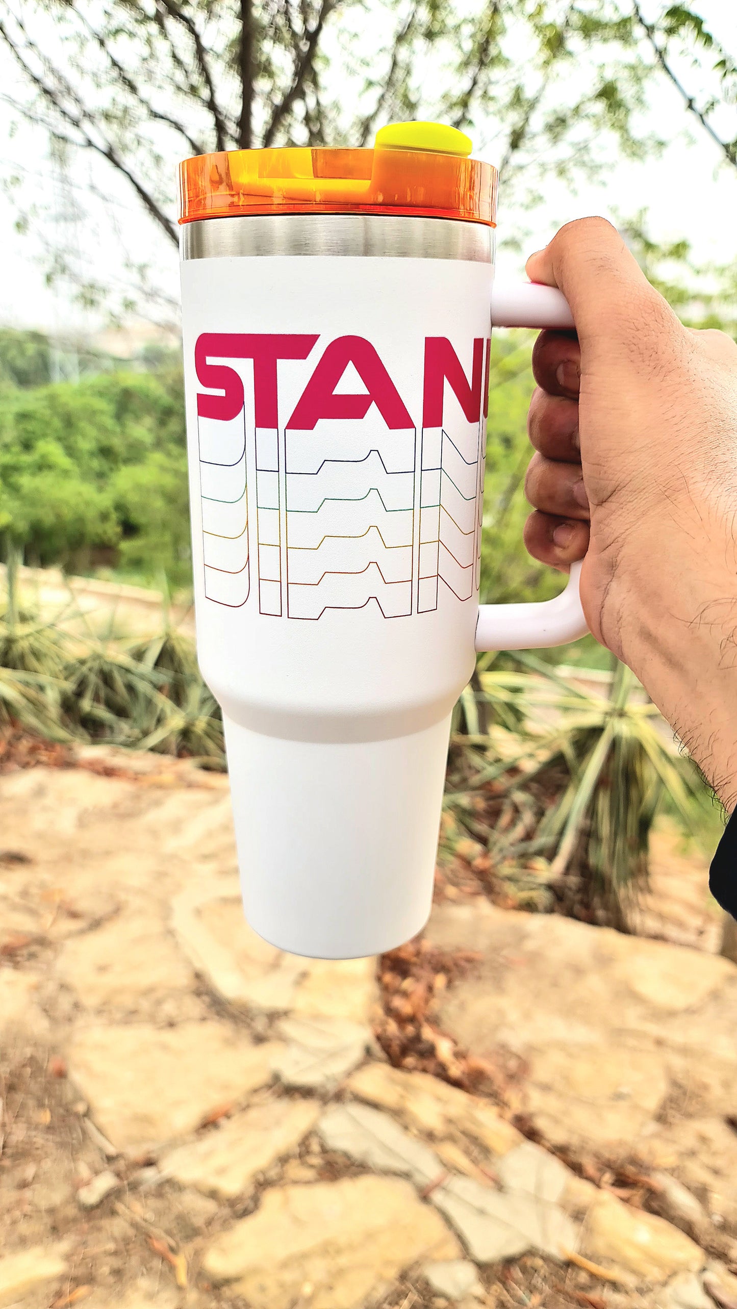 Original Classical White Stanley Reverb Tumbler with Original Stanley Book and Original Box