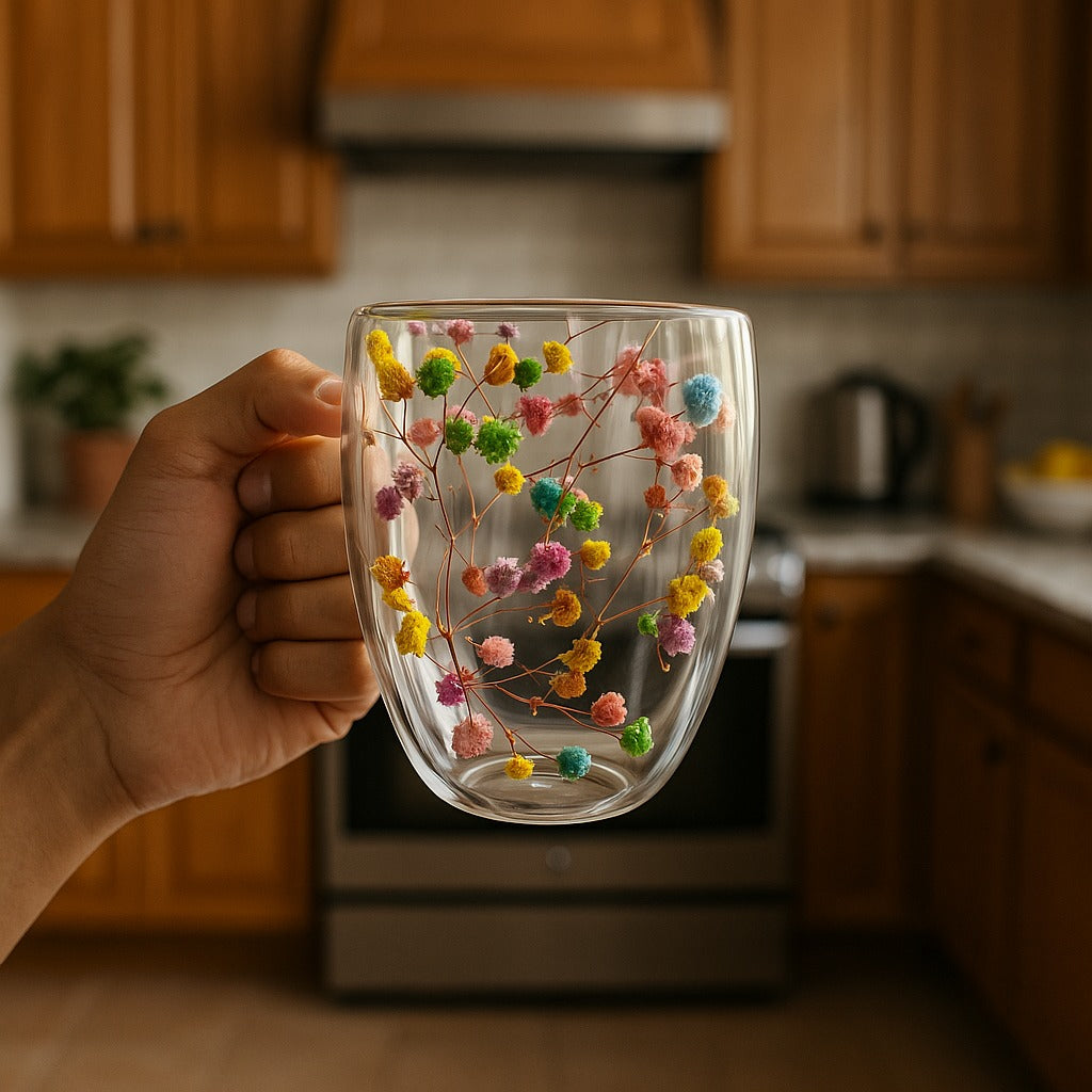 Floral Muse Double Wall Mug
