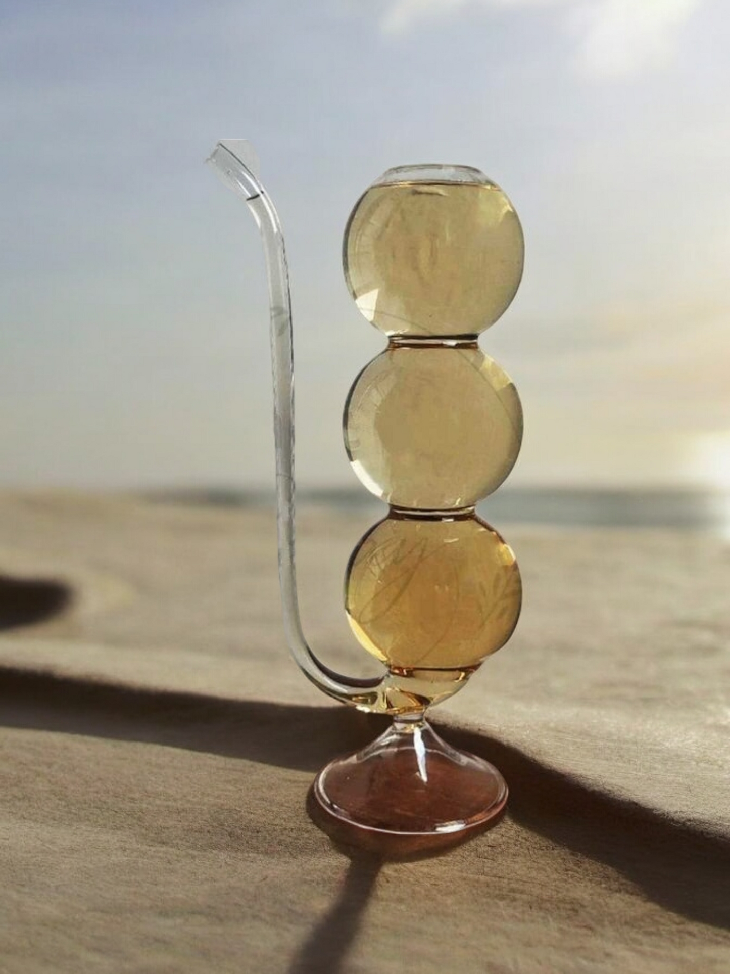 Bubble Blast Goblet Glass