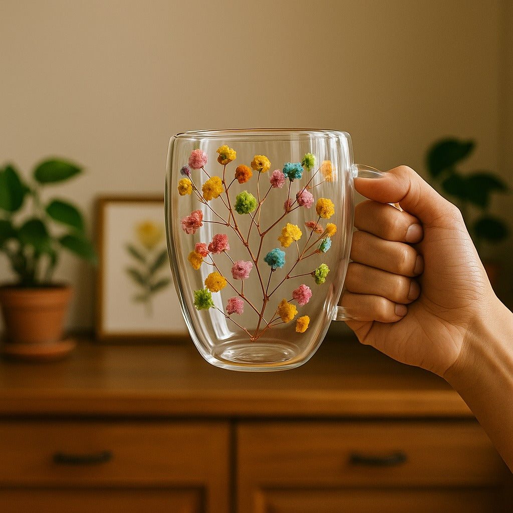 Floral Muse Double Wall Mug