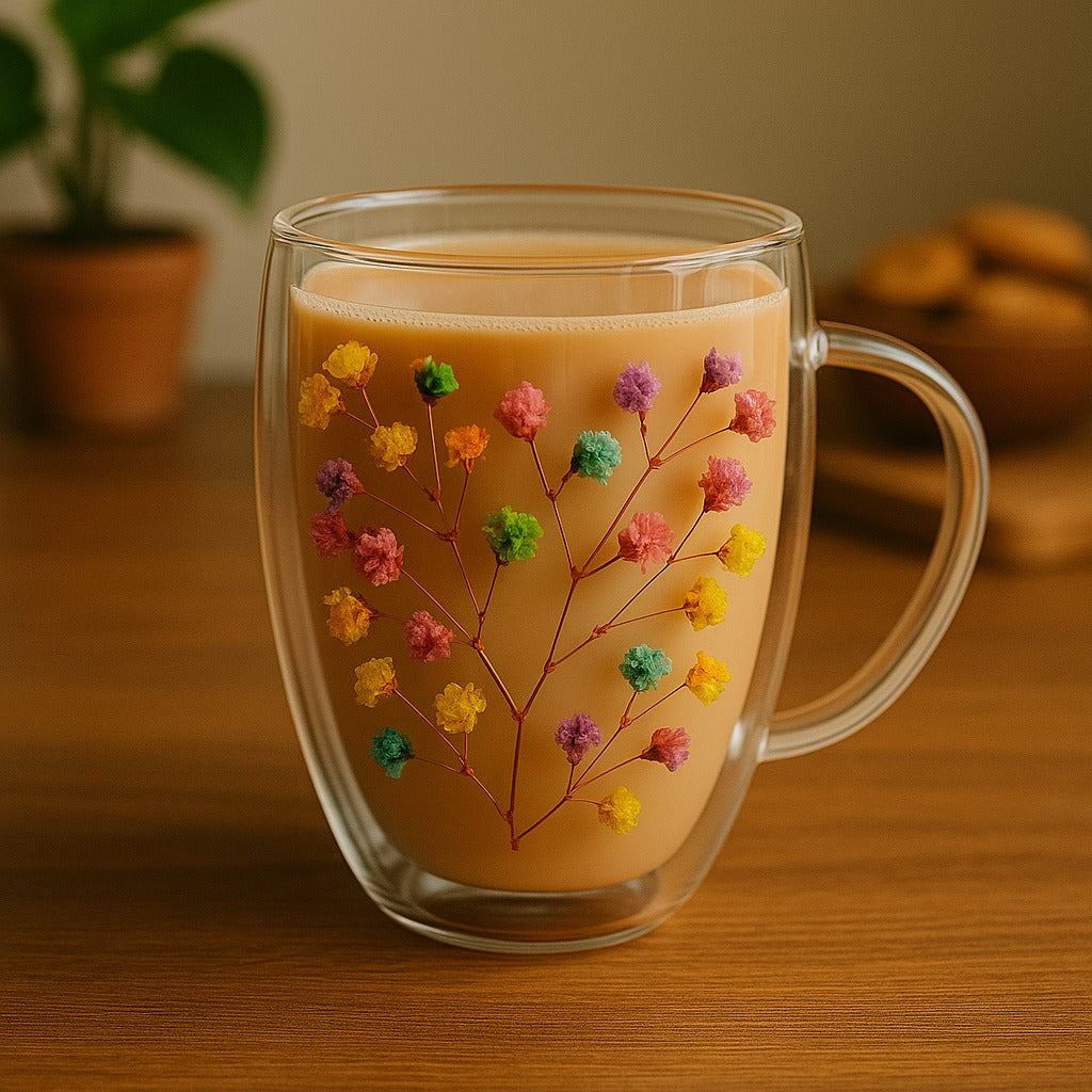 Floral Muse Double Wall Mug
